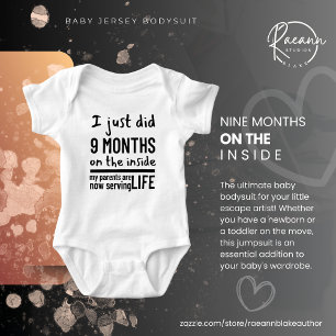 Nine Months on the Inside Baby Bodysuit