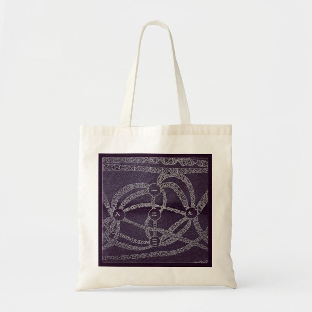 Nine moon in the dark world tote bag (Front)