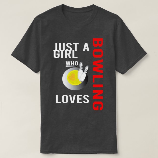 nine pin bowler thrower sports club bowling league T-Shirt (Design Front)