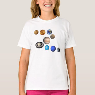 Nine planets in the solar system. Mercury,Venus, T-Shirt