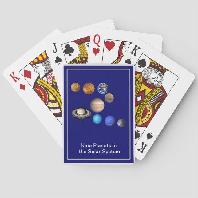 Nine Planets in the Solar System Playing Cards (Back)