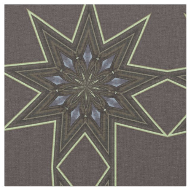 Nine Pointed Star Fabric (Close Up)