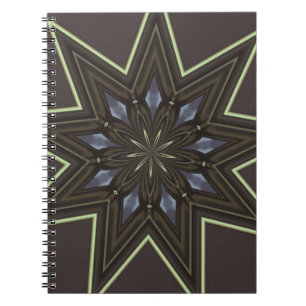 Nine Pointed Star Spiral Notebook