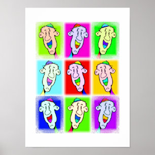 Nine Small Hat Clowns: Poster