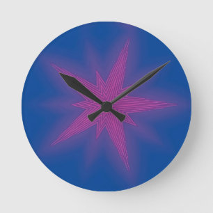 Nine Stars - Ken Gauge Art Round Clock