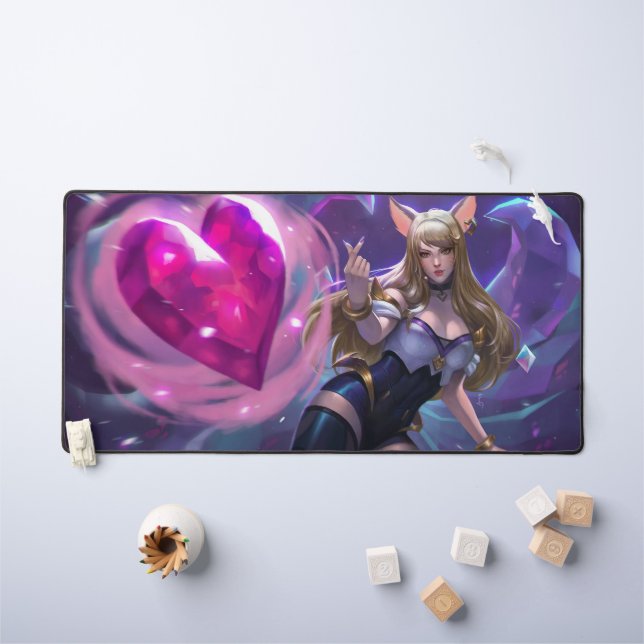 Nine Tail Fox Deskmat | Customisable Desk Mat (Kids Table)