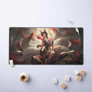Nine Tail Fox Deskmat   Customisable Desk Mat