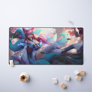 Nine Tail Fox Deskmat   Customisable Desk Mat