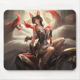 Nine Tail Fox Mousepad   Customisable Mousepad