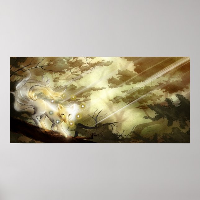 Nine Tailed fox forest Poster (Front)