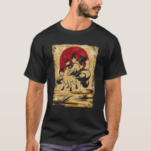 Nine Tailed Fox Japanese Retro 3 T-Shirt