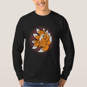 Nine Tailed Kitsune Japanese Fox Kami Inari For Gi T-Shirt