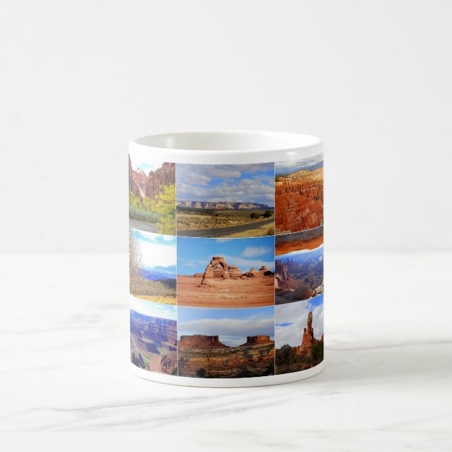 Nine Utah Landscape Icons Coffee Mug (Center)