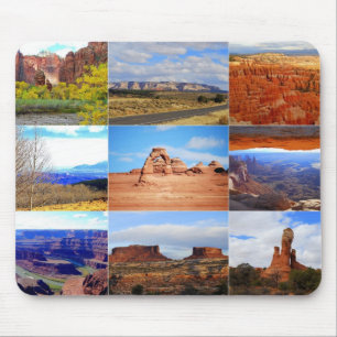 Nine Utah Landscape Icons Mouse Pad