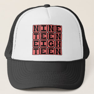 Nineteen Eighteen, Year 1918 Trucker Hat
