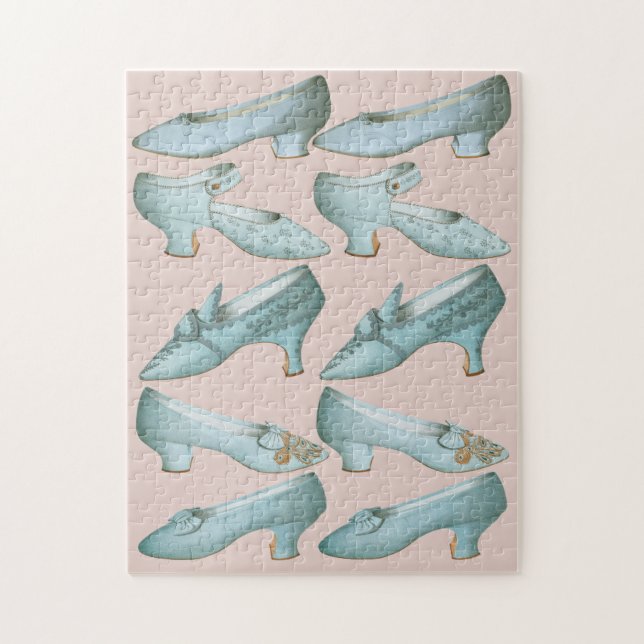 Nineteenth Century Vintage Shoes Jigsaw Puzzle (Vertical)
