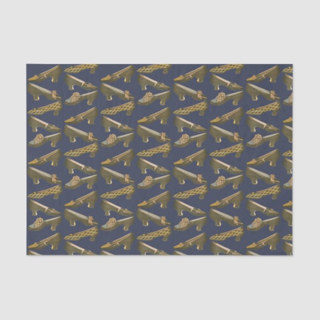 Nineteenth Century Vintage Shoes Tissue Paper (Front)