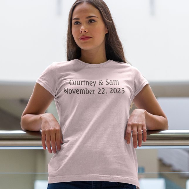 Nineties "Sponge-Painted" Neutrals Bridesmaids' T-Shirt (Creator Uploaded)