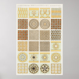 Nineveh and Persia Vintage Ornaments by Owen Jones Poster