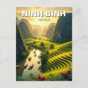 Ninh Binh Vietnam Travel Postcard
