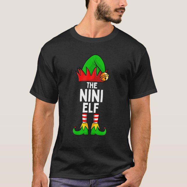 Nini Elf Matching Family Christmas Women T-Shirt (Front)