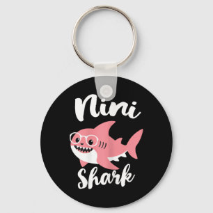 Nini Shark Mother's Day Grandma Funny Key Ring