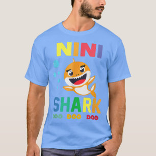 Nini Shark  Nini Shark Lover Family Mothers Day595 T-Shirt