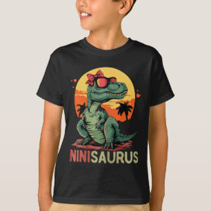 Ninisaurus Dino Dinosaur Nini-saurus T-rex Mother' T-Shirt