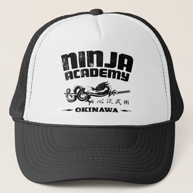 Ninja Academy Okinawa Kill Bill Trucker Hat (Front)