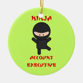 Ninja Account Executive Ceramic Tree Decoration