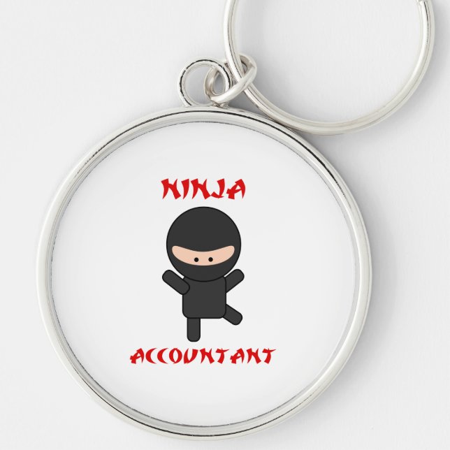 Ninja Accountant Key Ring (Front)