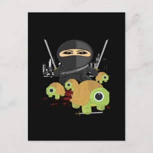 Ninja and Turtles Postcard