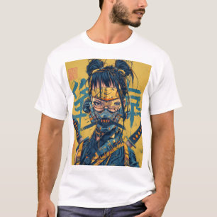 Ninja Asian Graphic Novel Illustration T-Shirt