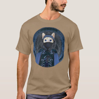 Ninja Assassin Kitten Flame Point Siamese Cat Warr T-Shirt