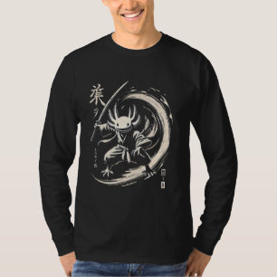 Ninja Axolotl Warrior Japanese Samurai Japan Boys T-Shirt