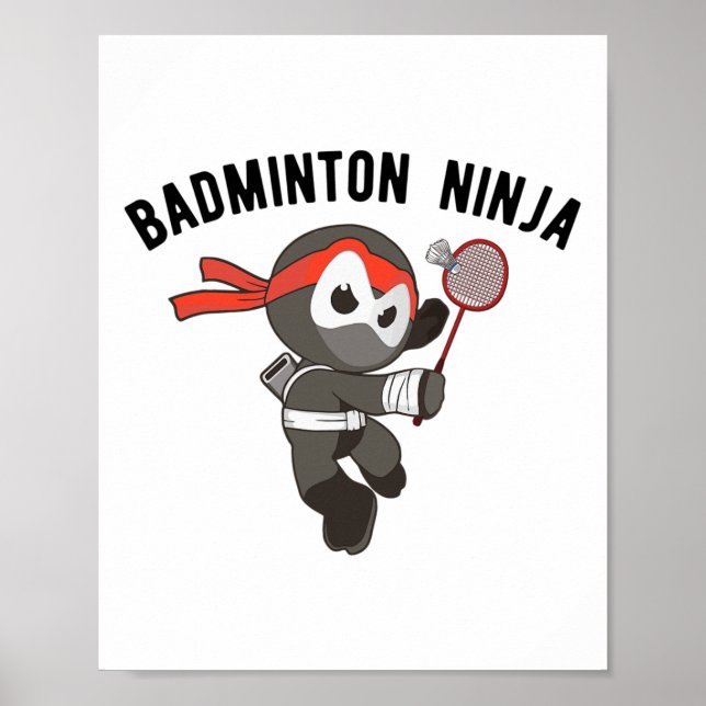 Ninja Badminton  Poster (Front)