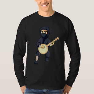 Ninja Banjo Musical Instruments Men Women Kids T-Shirt