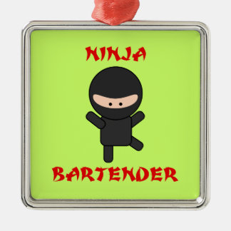 Ninja Bartender Metal Tree Decoration