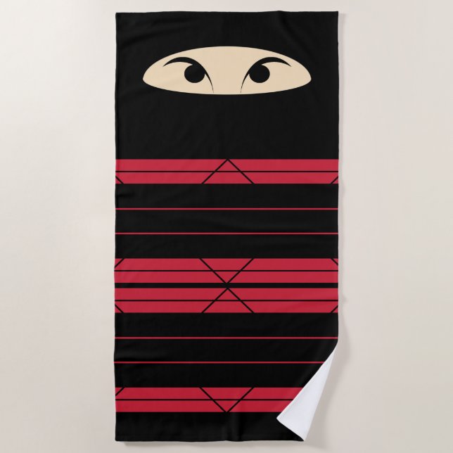 Ninja Beach Towel (Front)