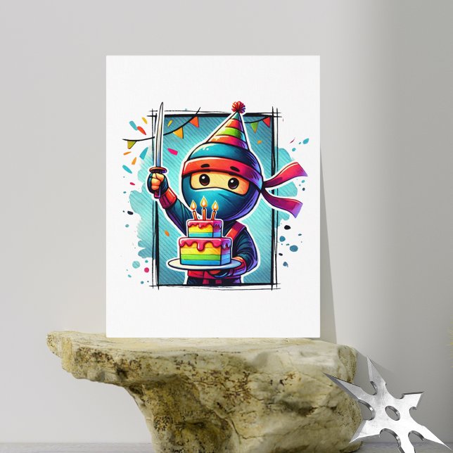 Ninja Birthday Celebration Card (Creator Uploaded)