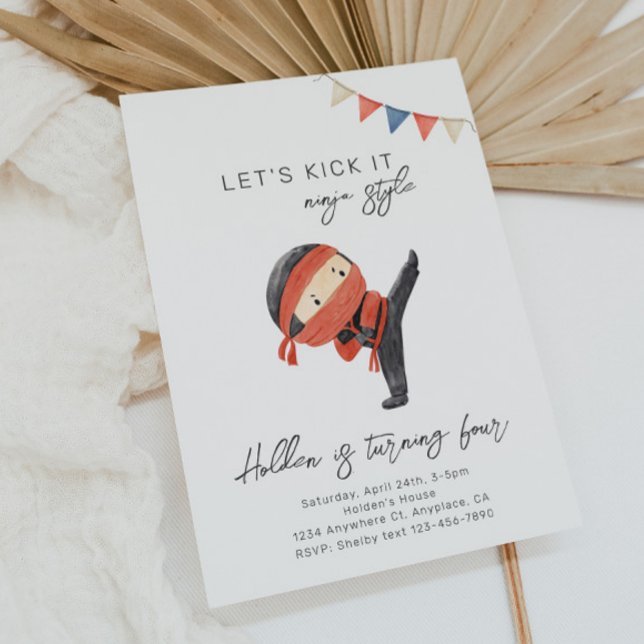 Ninja Birthday Invitation | Ninja Party Invitation (Creator Uploaded)