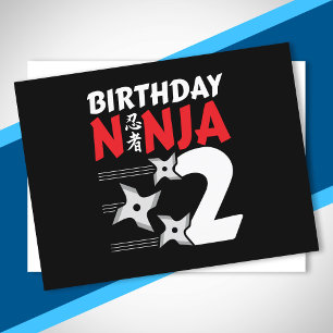Ninja Birthday Party - Birthday Ninja 2 Postcard