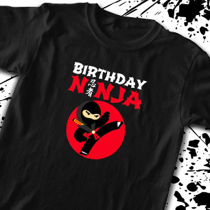 Ninja Birthday Party Theme - Birthday Ninja Design T-Shirt