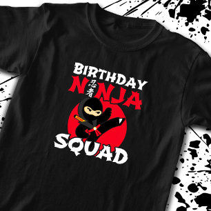 Ninja Birthday Party Theme - Birthday Ninja Squad T-Shirt