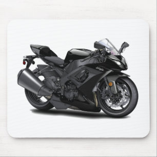 Ninja Black Bike Mouse Pad