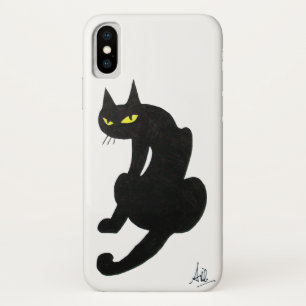 NINJA BLACK CAT White Case-Mate iPhone Case