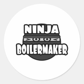 Ninja Boilermaker Classic Round Sticker