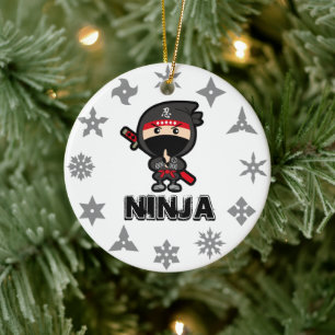 Ninja Boy Ceramic Tree Decoration