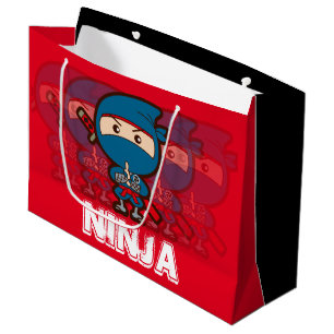 Ninja Boy Christmas Large Gift Bag