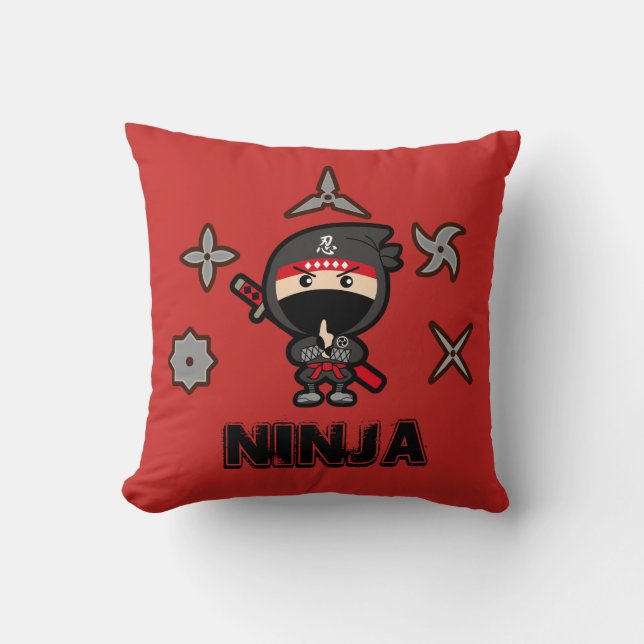 Ninja Boy Cushion (Front)